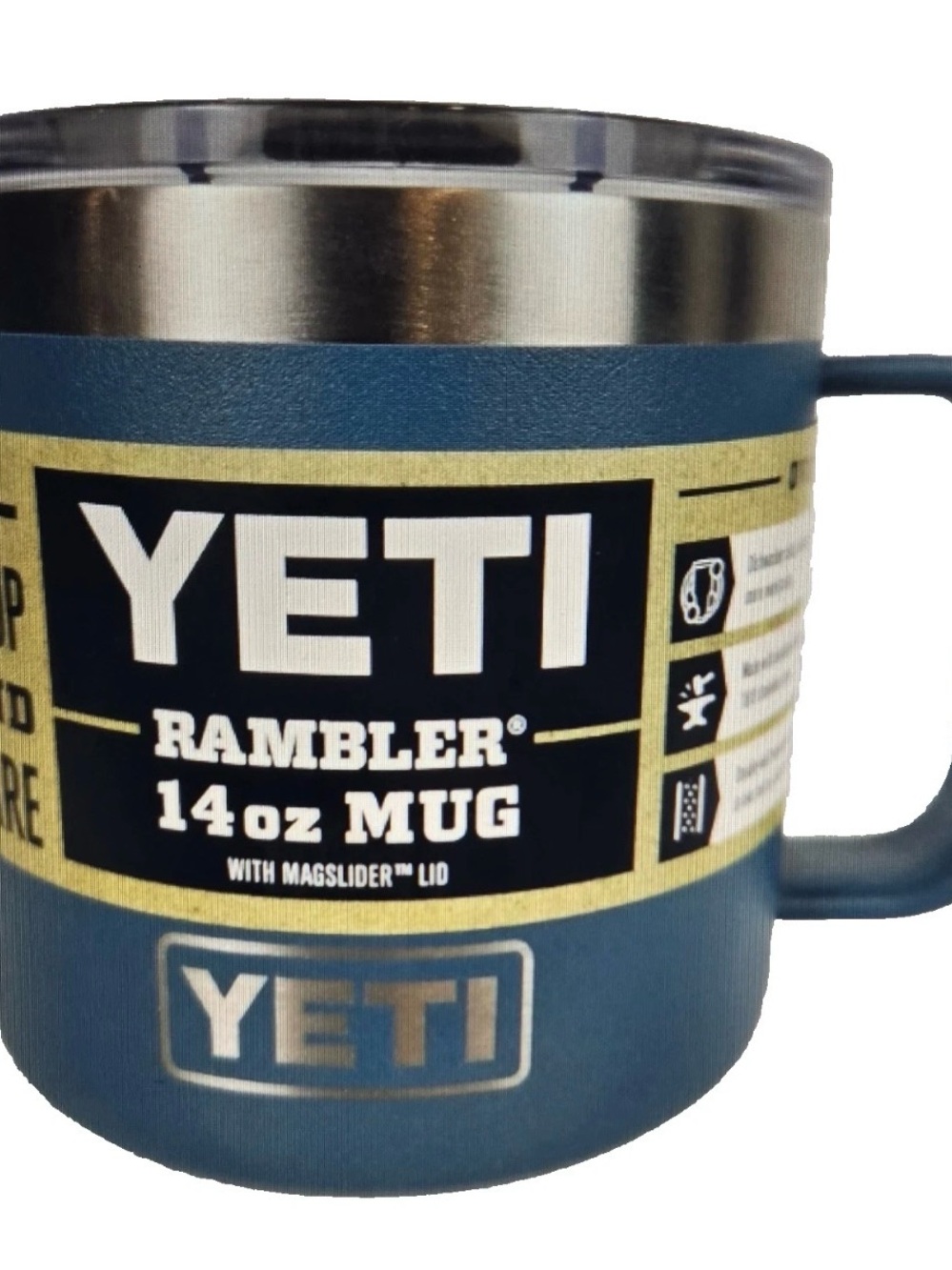 YETI Rambler 14oz Mug in Nordic Blue (discontinued color) RARE!